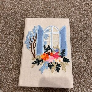 Cream Floral Notebook with Artistic Design